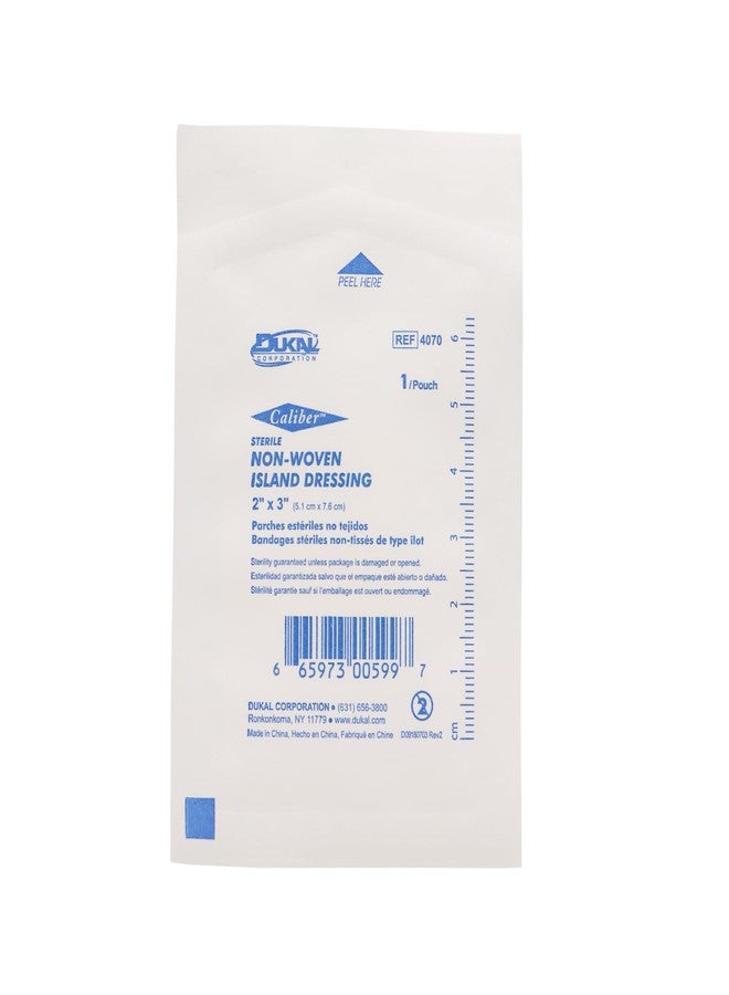 Dukal White Nonwoven Island Dressing Sterile 2 x 3 50 per Box - Image 3